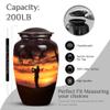 Sunset Golf Large urn for Human Ashes Adult Man - Small Cremation urns for Human Ashes Adult femalecombo of 10" & 3" view 2