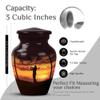Sunset Golf urn for Ashes Adult Male - mini Funeral urn for Ashes for Women 3 inch 2 pcs view 2