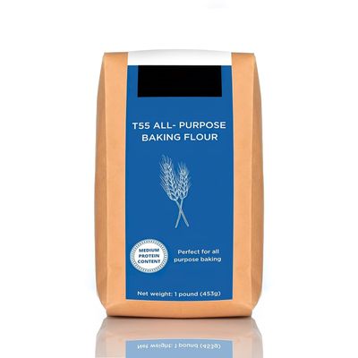 15.9oz T55 All Purpose Baking Flour - 453g [Specialty baking flour | Multi purpose white flour| Medium protein content]