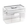 JOYO 3-Tier Portable Medicine Storage Box,Medical Organizer With Removable Medicines Boxes, Dustproof & Moisture-Proof, Medicine Organizer Box for Home Travel (Transparent) view 1