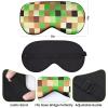 2 Pcs Sleep Mask for Kids Boys, Silk Eye Covers for Sleeping, Adjustable Strap & Light Blocking Design, Adult Children's Bedtime Blindfold for Travel and Home Use (My World) view 2