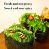 Instant Shredded Seaweed,Cold Salad,wakame,Vegetables,Japanese Side Dishes,Pickles,Vegan,Sweet and Sour Spicy Dishes,Instant Meal Replacement, Kimchi,Delicious Snack Gift (7bags) view 3