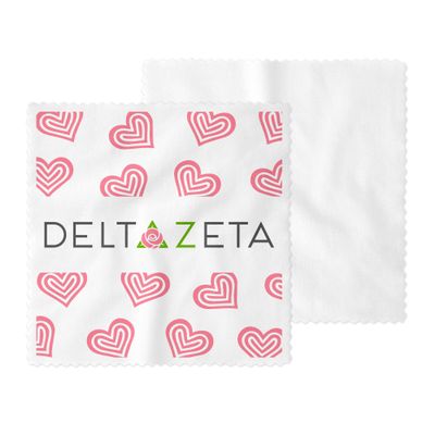 Delta Zeta Eyeglass Cleaner & Microfiber Cleaning Cloth (Delta Zeta # 8)
