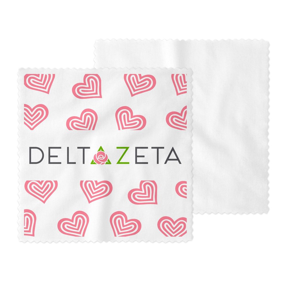 Delta Zeta Eyeglass Cleaner & Microfiber Cleaning Cloth (Delta Zeta # 8)