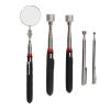 5 Pieces Magnetic Telescoping Pick up Tool Kit, 15LB 10LB 3.5LB 1.5LB Telescoping Magnetic Grabber and Round Inspection Mirror, for Extra Viewing Pickup Dead Angle view 1