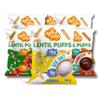 Aggropops High Protein Lentil Snacks - 18g Protein & 8g Fiber Per Bag. Low Calorie, Vegan, Low Carb, Plant-Based, and Gluten Free Healthy Snack Chips for Adults. Variety Pack - 2 Sea Salt, 2 Barbeque, and 2 Jalapeno. view 1