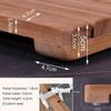 Customizable Wooden Bathroom Mat , Large Slated Platform for Luxury Shower Non Slip Bathroom, 20 24 28 30 34 38 40 44 Inch Outdoor Shower Floor For Elderly/ Spa, Heavy Duty Entryway Mat(20x38in(50x97c view 4