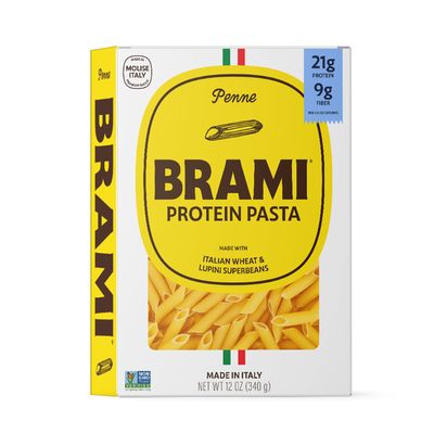Brami Penne Italian Protein Pasta | Low Carb | High Fiber | High Protein | Non-GMO | Keto | Made in Italy | Dry Pasta | Semolina Pasta | Fortified with Heart Healthy Lupini Beans | 12oz (Pack of 3)