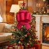 Christmas Bows 10 Inch Big Gift Bows for Christmas Wreath Outdoor Decor view 2