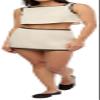 WEWOREWHAT-Leather Trim Cropped Top-Linen/Vegan Leather-Ivory/Black-Xl view 2