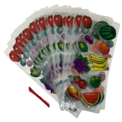 AoneFun Fruit Cellophane Bags - Twotti Fruity Birthday Decorations Twotti Frutti Goodie Bags Baby Shower Favor Baby Shower Decorations Dancing Fruit Berry First 25 Pcs with Twist Ties Approx 11"x5"