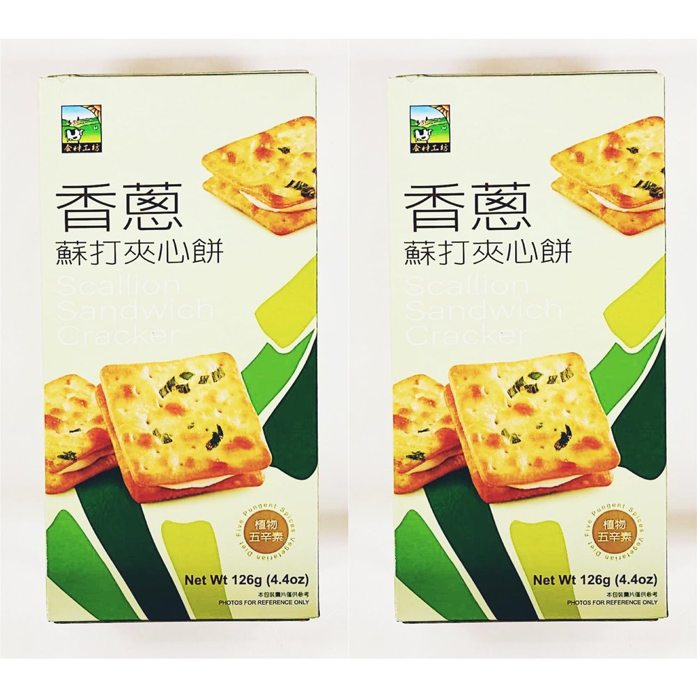Scallion Sandwich Crackers, 4.4 oz, 2 Packs