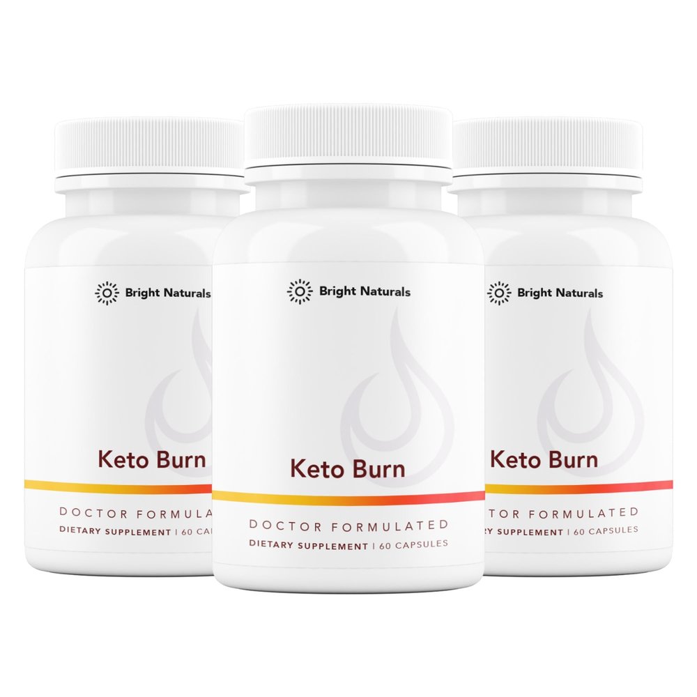 Bright Naturals Keto Burn - Keto BHB Supplement for Keto Diet and Energy, 90 Servings