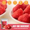 3.52OZ/100g Premium Whole Freeze Dried Strawberries 50-55 per bag,Whole Big Natural Dried Strawberries No Additives,Dehydrated Strawberry No Sugar Added,Snacks view 3