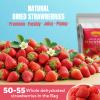3.52OZ/100g Premium Whole Freeze Dried Strawberries 50-55 per bag,Whole Big Natural Dried Strawberries No Additives,Dehydrated Strawberry No Sugar Added,Snacks view 4