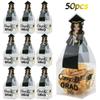 50 Pcs Graduation Candy Boxes with Tassel Graduation Party Favors Graduation Gifts Graduation Decorations Grad Cap Candy Box for Candy Biscuit Chocolate Supplies, Style 2 view 2