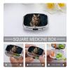 Cute and Lovely CatPill Organizer with Mirror, 2 Compartment Metal Travel Pill Case, Weekly Medicine Container for Daily Meds, Compact & Artistic Design for Purse, Pocket, Or Wallet view 4