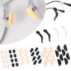 24 Pairs Non-Slip Glasses Nose Pad Cushion, Self-Adhesive Soft Foam Nose Pads for Eyeglasses and Sunglasses, Hypoallergenic, Lightweight and 2 Pairs Eye Glasses Ear Grippers view 1