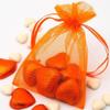 100 Count Organza Drawstring Gift Bags 4x6 inch Orange for Jewelry,Candy,Bracelets,Sheer Fabric Clear Mesh Wrap Sachet for Baby Shower,Christmas,Party Favors,Bridal Shower,Birthday,Wedding,Mothers Day view 3