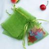 100 Count Organza Drawstring Gift Bags 5x7 inch Light Green for Jewelry,Candy,Sheer Fabric Clear Mesh Wrap Sachet for Baby Shower,Christmas,Party Favors,Bridal Shower,First Birthday,Wedding,Easter view 3