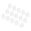 PATIKIL Finger Tip Covers Cots, Light White Silicone Finger Protectors Gloves Breathable Reusable Fingertip Caps with Air Holes for Dry Skin Finger Cracking, XL, 15 Pcs view 1