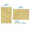 100sets Clear Flat Cello Cellophane Treat Bags with Twist Ties for Gift Candy-Gold Stripe Bags view 4