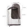 Sun Protection Fishing Hat with Neck Flap Mosquito Beekeeping Beekeeper Bee Hat with Veil Beekeeping Supplies Dark Grey view 2