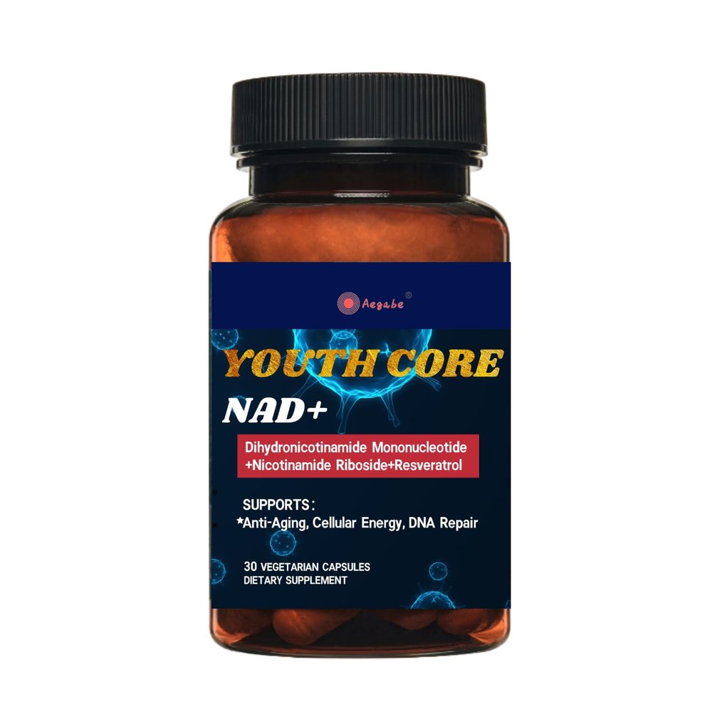 aegabe Youth Core,Contains NMNH, NR, and Resveratrol; Boosts NAD+ Levels by 5X, Promotes Anti-Aging and Cellular Metabolism, High Absorption Rate