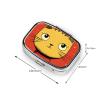 Cute Cat Icon Pill Case Portable Square Pill Box 2 Compartment Pill Organizer Cute Travel Pill Container Vitamin Organizer for Purse Pocket Travel Gift view 4