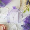 100 Count Gifts Organza Bags Lilac Drawstring 5x7 inch for Baby Shower,Christmas,Wedding,Party Favors,Bridal Shower,First Birthday,Sheer Fabric Mesh Clear Wrap Glitter Sachet for Jewelry,Candy,Bows view 4