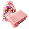 100 Count Gift Organza Bag Blush Pink Drawstring 4x6 inch for Baby Shower,Christmas,Wedding,Party Favors,Bridal Shower,30th Birthday,Sheer Fabric Mesh Clear Wrap Tulle PACKAGE Sachet for Jewelry,Candy view 1