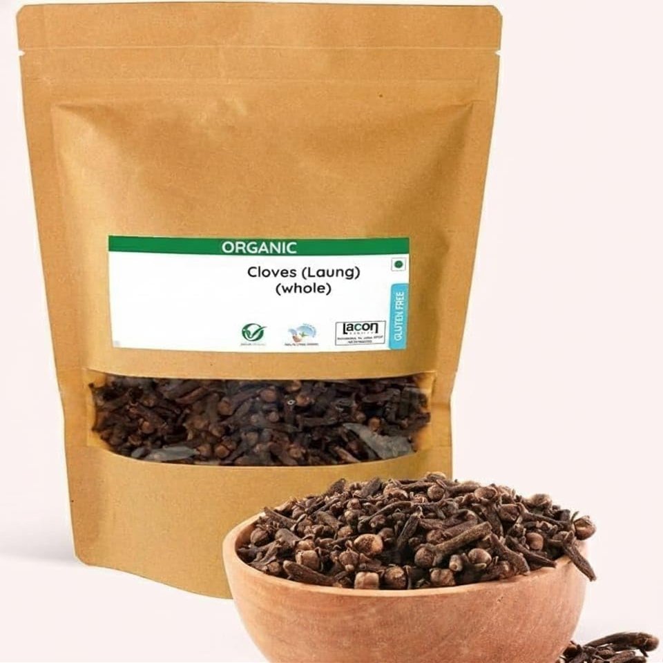 100 Gm | Organic Cloves Whole | Lavang Whole Spices | Aromatic & Flavorful Clove Seeds Khada Masala | Dried Cloves | Lavangam
