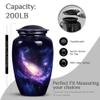 Blue Cosmos Galaxy Large Urns for Human Ashes Adult Female & Male - Small Burial Urns for Adult Human Ashes - Combo 1 Large 1 Keepsake view 2