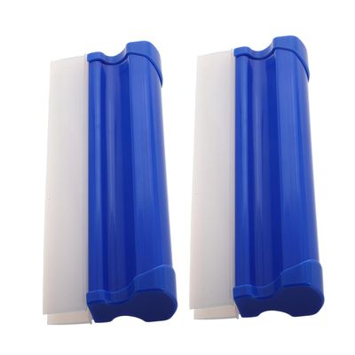 GRIRIW 2Pcs Car Squeegee for Window Cleaning Lightweight and Portable Household Glass Cleaning Scraper for Bathroom and Shower Doors