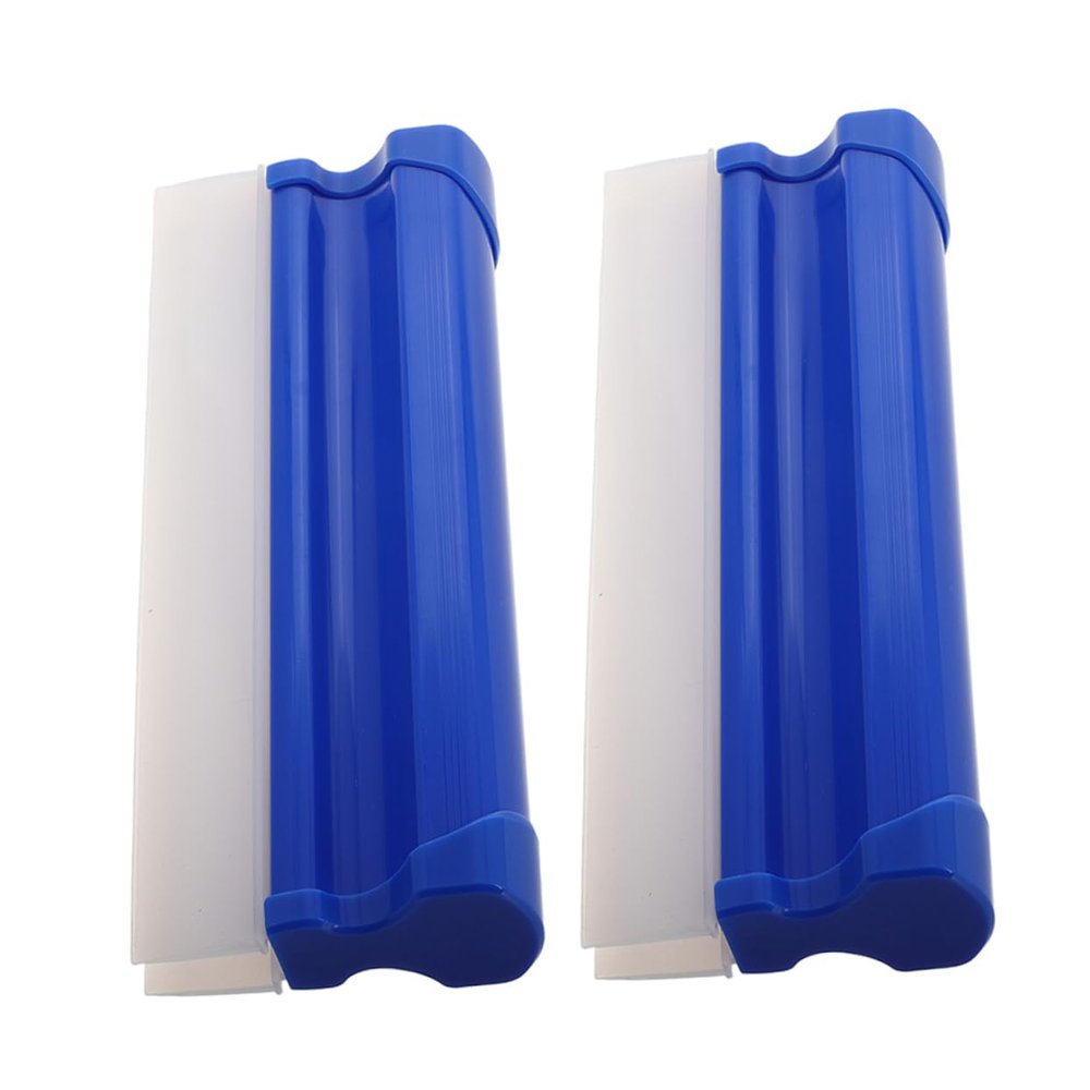 GRIRIW 2Pcs Car Squeegee for Window Cleaning Lightweight and Portable Household Glass Cleaning Scraper for Bathroom and Shower Doors