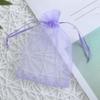 Jwsqmc 4x6 Inch Sheer Organza Mesh Drawstring Gift Wrap Bags Lavender 50pcs view 4