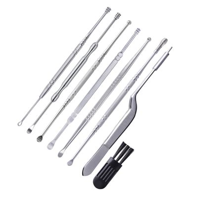BCOATH 1set Stainless Steel Ear Wax Tools Ear Cleaning and Comfortable for Gentle Wax Removal Portable and Stylish Design