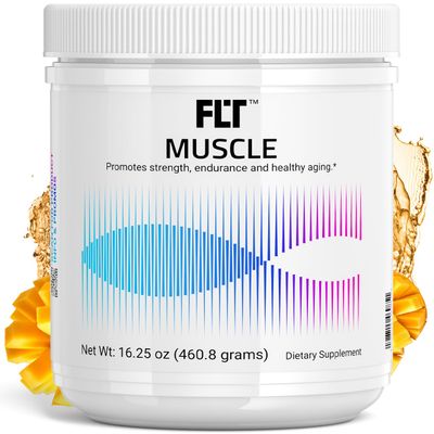 FLT Muscle Performance Supplement for Muscle Strength, Recovery & Endurance with Plant-Based Peptides, Creatine, L-Glutamine, Magnesium, Zinc & Electrolytes 30 Servings | Vegan
