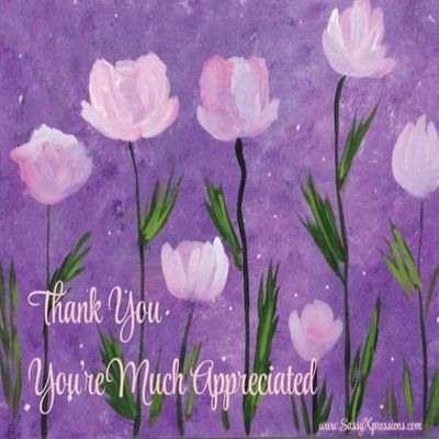 SassyXpressions Thank You Youre Much Appreciated Cute Thank You Card Magnet Lavender Floral Magnetic Greeting Card with Envelopes 5.5x4.25 Inches Note Card with with Self-Seal Envelope