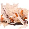 ABOOFAN Fall Candle Ring Wreath Artificial Maple Leaves for Thanksgiving Table Decor Centerpiece for Autumn Celebrations and Festive Gatherings view 3