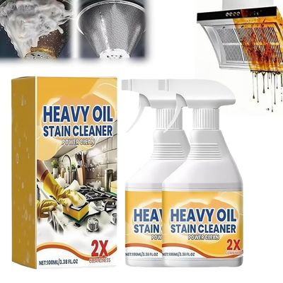 Chowye Heavy Duty Degreaser Cleaner Spray, Powerful Clean Up Kitchen Oil Stains Spray, Kitchen Heavy Oil Cleaning Agent, All Purpose Household Cleaning Spray for Oven, Stove (2)