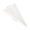NOLITOY 16x30cm Transparent Candy Packaging Bags 100pcs Cone Shaped Treat Bags for Birthday Parties Popcorn Cookie Wrappers Twist Ties view 2