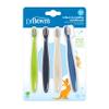 Dr. Brown's Infant-to-Toddler Toothbrush Set, Soft & Gentle Manual Toothbrushes for Baby, Green/Dark Blue/Ecru/Blue, BPA Free, 0-3 Years 4-Pack view 1