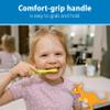 Dr. Brown's Infant-to-Toddler Toothbrush Set, Soft & Gentle Manual Toothbrushes for Baby, Green/Dark Blue/Ecru/Blue, BPA Free, 0-3 Years 4-Pack view 4