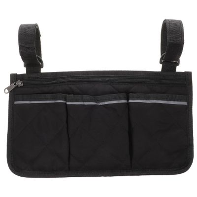 Ipetboom Electric Wheelchair Arm Bag Storage Armrest Pouch Wheelchair Accessories Organizer Reflective Strip Fit