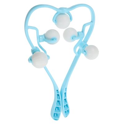 PartyKindom Manual Neck Roller and Shoulder Massager Multi-Functional Spine Relaxation Tool for Tension Relief Ergonomic Design for Home Fitness and Daily Use