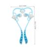 PartyKindom Manual Neck Roller and Shoulder Massager Multi-Functional Spine Relaxation Tool for Tension Relief Ergonomic Design for Home Fitness and Daily Use view 2
