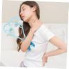 PartyKindom Manual Neck Roller and Shoulder Massager Multi-Functional Spine Relaxation Tool for Tension Relief Ergonomic Design for Home Fitness and Daily Use view 4