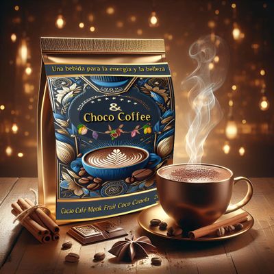 Choco Coffee The Natural Boost Your Body Needs: Sustained Energy, No Spikes or Crashes, Sweetened with monk fruit"