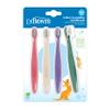 Dr. Brown's Infant-to-Toddler Toothbrush Set, Soft & Gentle Manual Toothbrushes for Baby, Pink/Ecru/Purple/Dark Green, BPA Free, 0-3 Years 4-Pack view 1